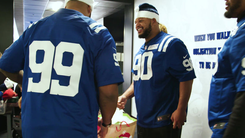Christmas with the Colts' Defensive Line